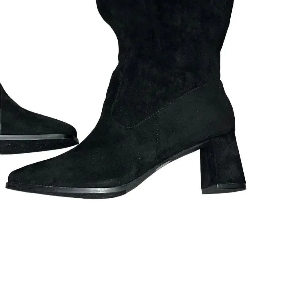FTF Over-The-Knee Wide-Width/Wide-Calf Faux-Suede Boots